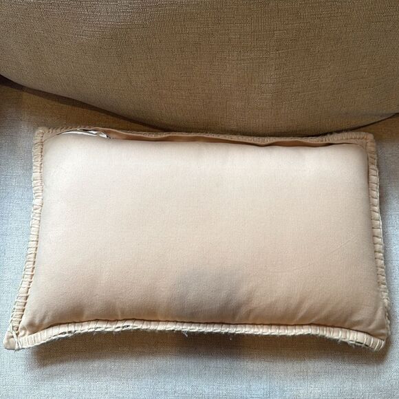 World Market Earth Tone Floral Panel Kilim Boho Style Accent Pillows Set of Two - Picture 8 of 12